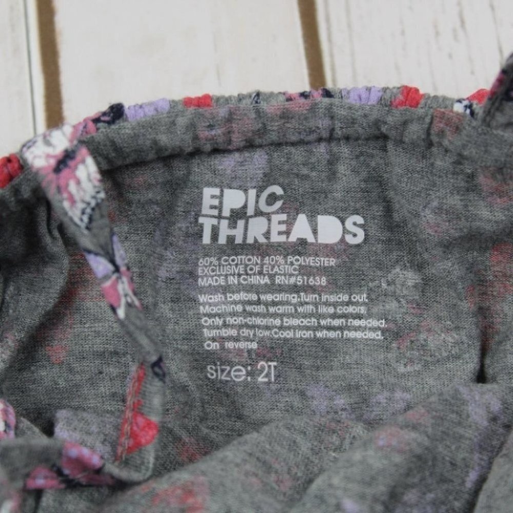 Epic Threads  Girls Ruffle-Trim Dress 2T - Picture 4 of 5